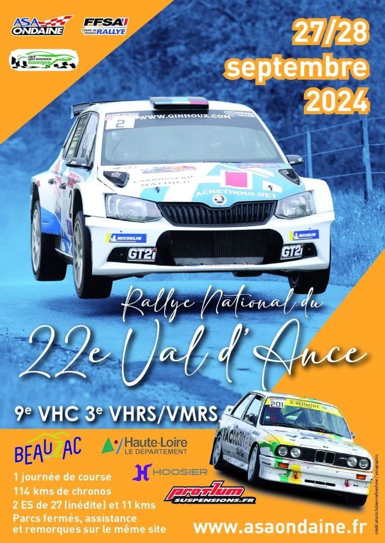 22ème Rallye du Val d'Ance 2024
