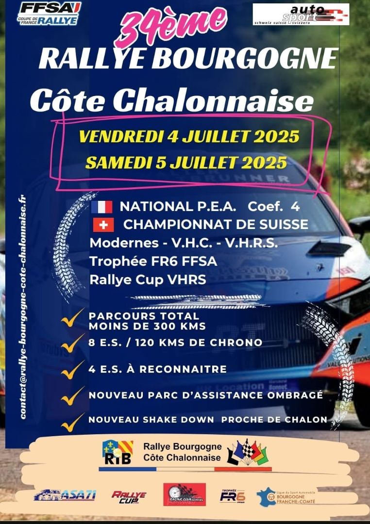 Rallye Bourgogne-Côte Chalonnaise 2025 VHRS