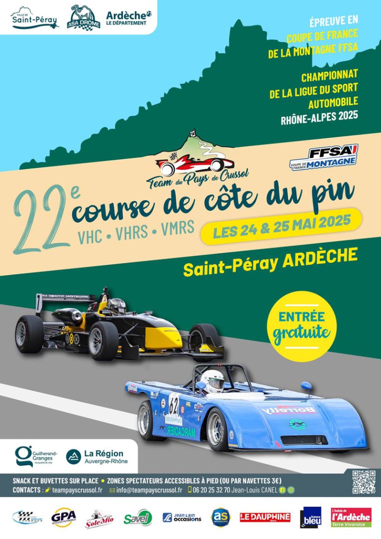 Course de Côte du Pin 2025 Modernes, VHC, VHRS & VMRS