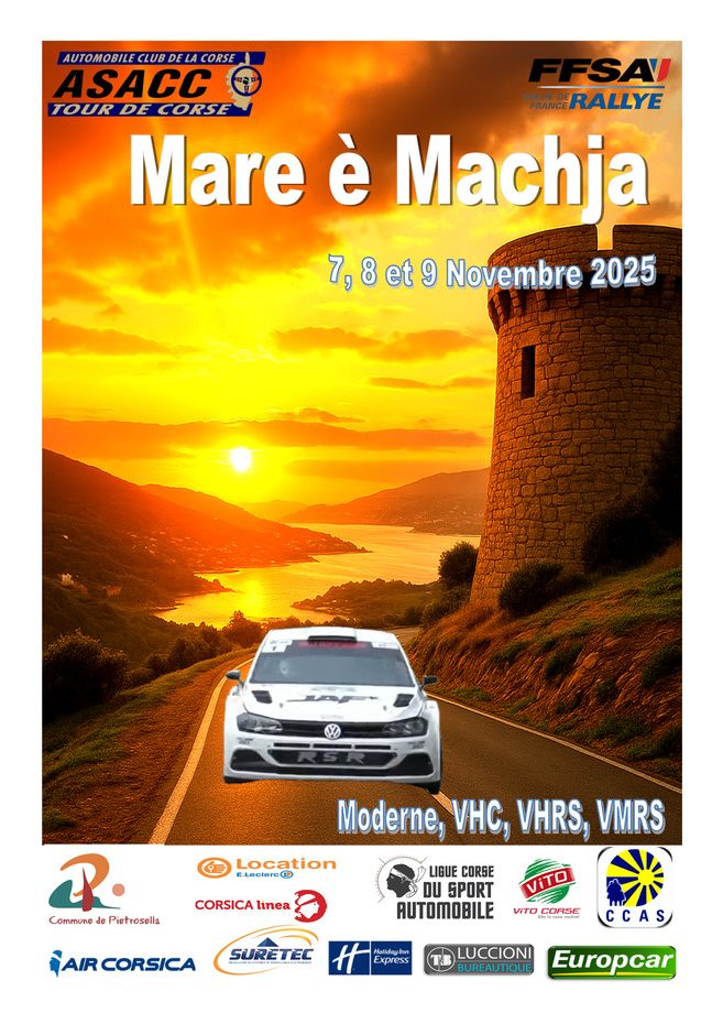 Rallye Mare e Machja 2025 Modernes, VHC, VHRS et VMRS