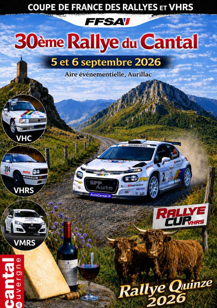 Rallye du Cantal 2026 VHRS & VMRS