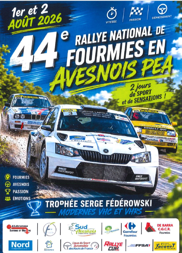 9 ème Rallye de Fourmies en Avesnois 2026 VHRS